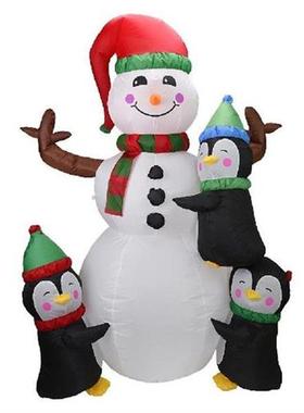 Luminous Christmas Decorations Iatable Penguins Snowman