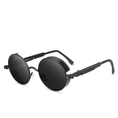 Classic Gothic Steampunk Style Round  Sunglasses  Men Women