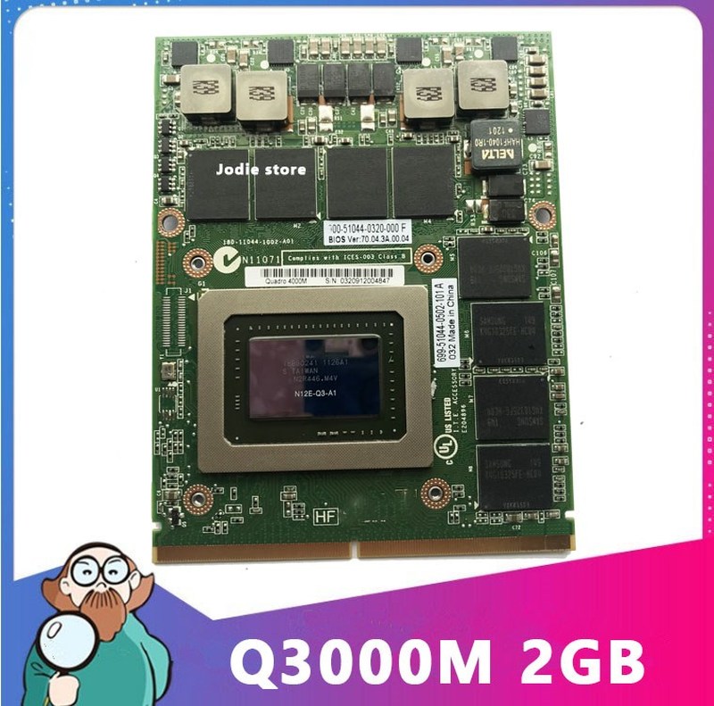 Quadro 3000M Q3000M VGA Graphics Video Card for LAPTOP Dell