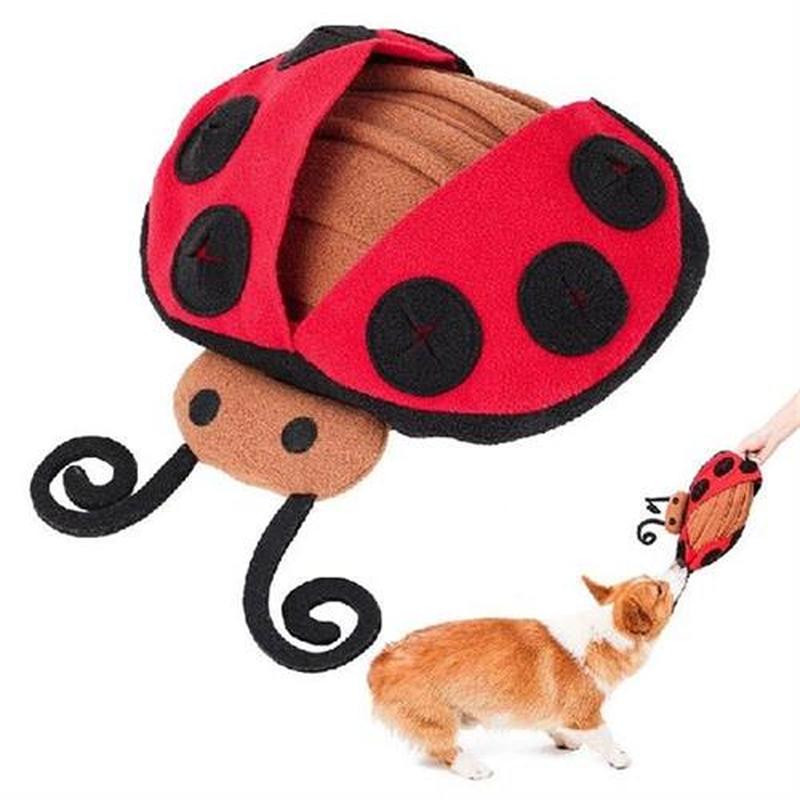 Plush Dog Toys Interactive Seven-star Ladybird Shape Puppy