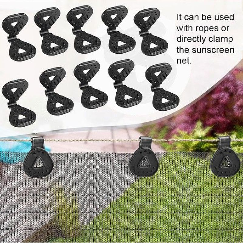 50~10pcs Sun Shade Net Clip Garden Tools Greenhouse Shade