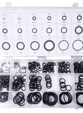 225 pcs Rubber O Ring O-Ring Washer Seals Watertightness Ass