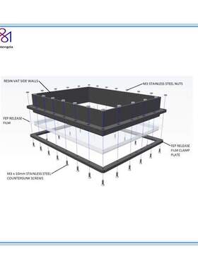 280*200*0.15mm Photon mono x Fep Film Wanhao Uv Light Fep F