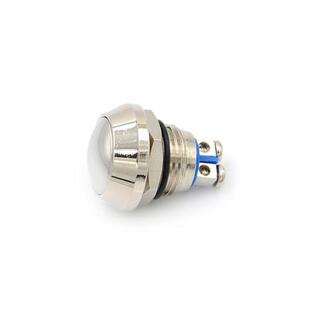 2018 New 12mm Metal Push Botton Waterproof Nickel Plated