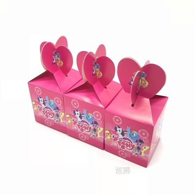 128Pcs/Lot Cartoon Little Pony Kids Birthday Disposable Tabl