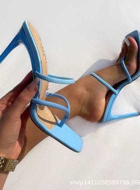 High heels square toe stiletto 36-42 women's shoes