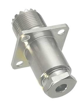 10Pcs Connector UHF SO239 Female Jack 4-Holes Flange Clamp R