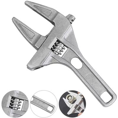 Adjustable Spanner Large Mouth Universal Key Nut Wrench Pip