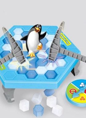 Penguin Icebreaker Beating Interactive Desk Table Game 1