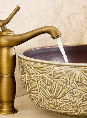 Kitchen Faucets Copper European archaize faucet retro single