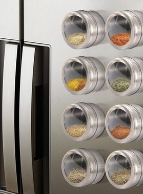 Magnetic Spice Jars With Russian Spice Labels Stainless Stee