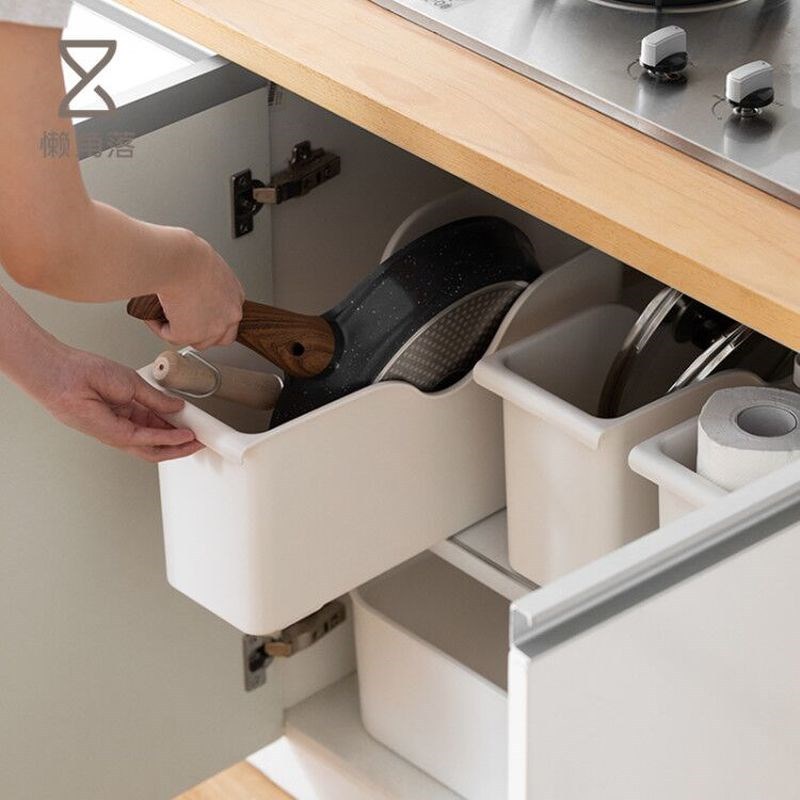 Shelf Rack Storage-Box Pot-Cover Kitchenware Spice-Plate Pla