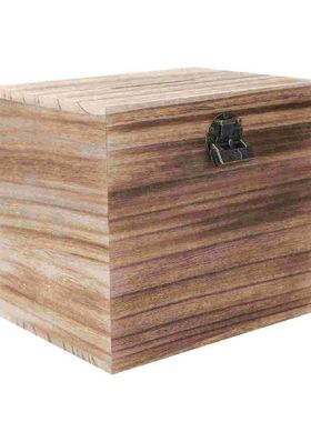 Wooden Square Piggy Bank Box Saving Box Wood Box Home