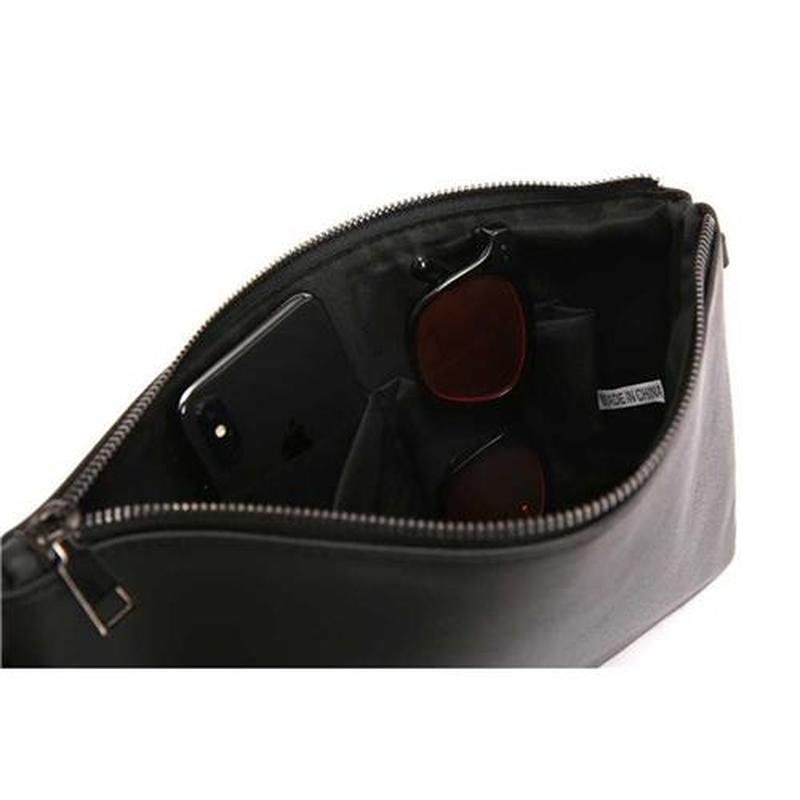 Envelope Leather Handbag for Men Bag Black Cluth Fashion Ko