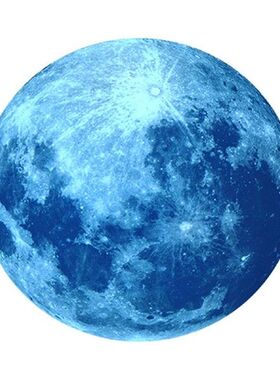 Wall Art Moon Shape Nursery Glow In The Dark Self Adhesive