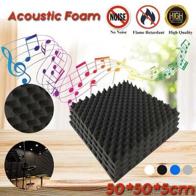 4PCS Soundproofing Foam Acoustic Foam Sound Treatment Studio