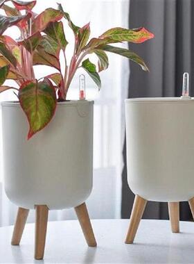 Automatic Self-Watering Flower Pot With Water Level