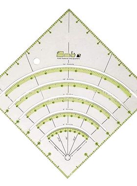 Arcs & Fans Quilt Circle Cutter Ruler,Multifunct
