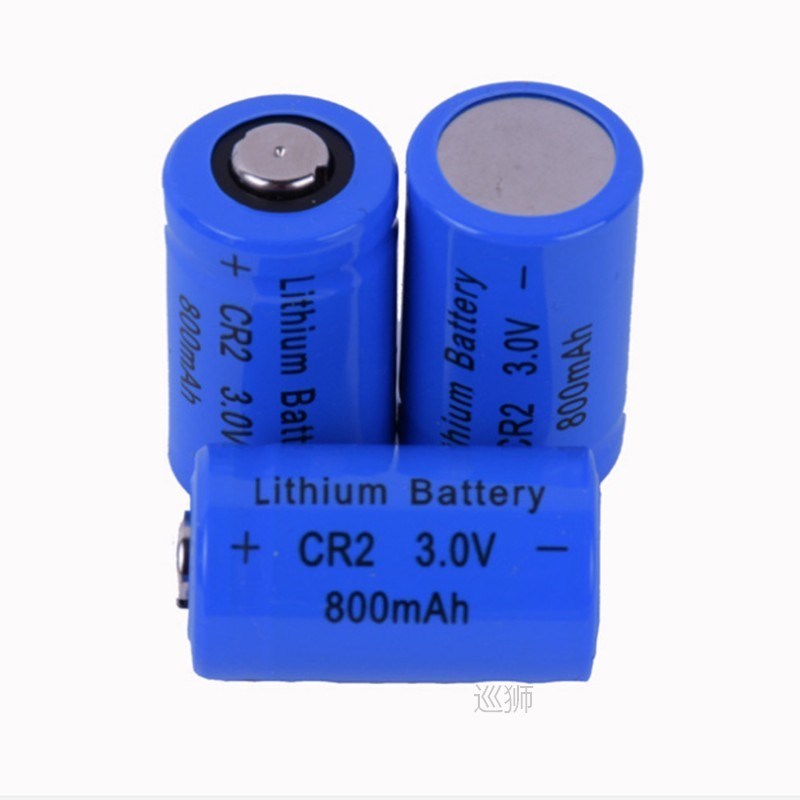 12pcs/lot  High quality CR2 800mah 3V lithium battery for ca