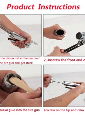 2nd Generation Upgraded Car Tire Repair Kit Inner Tire Rubbe