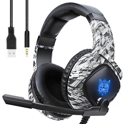 Gaming Headphone HD Surround Stereo Sound Earphone RGB 3.5mm