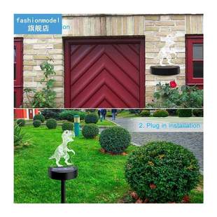Lamp Ligh Waterproof Solar 2pcs Changing Landscape LED Color