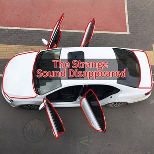 Car Door B Shape Seal Strips Sticker Weather strip Rubber Se