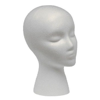Styrofoam Foam Mannequin Wig Head Display Hat Cap Wig Holder