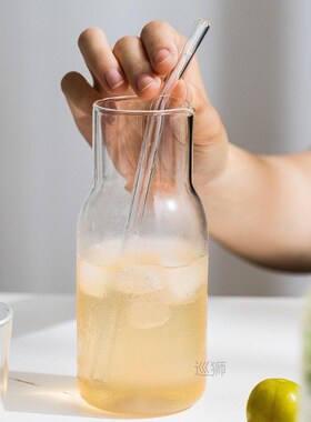 Water Carafe with Tumbler Glass Cold Hot Water Bottle Cup Se