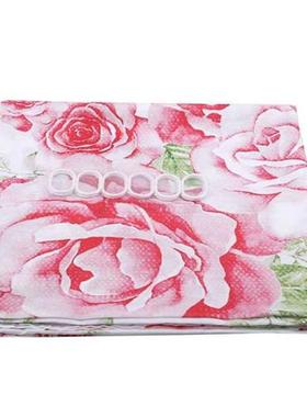 Bathroo Floor at Cobination Four Piece Floral Print Bath