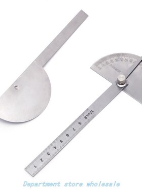 10cm Round Head 180 Protractor Angle Finder Stainless Steel