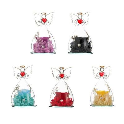 Gift For Girlfriend Forever Rose In Angel Glass Cover