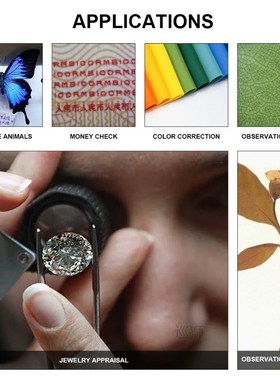 100X magnification microscope lens mobile LED Light  micro p