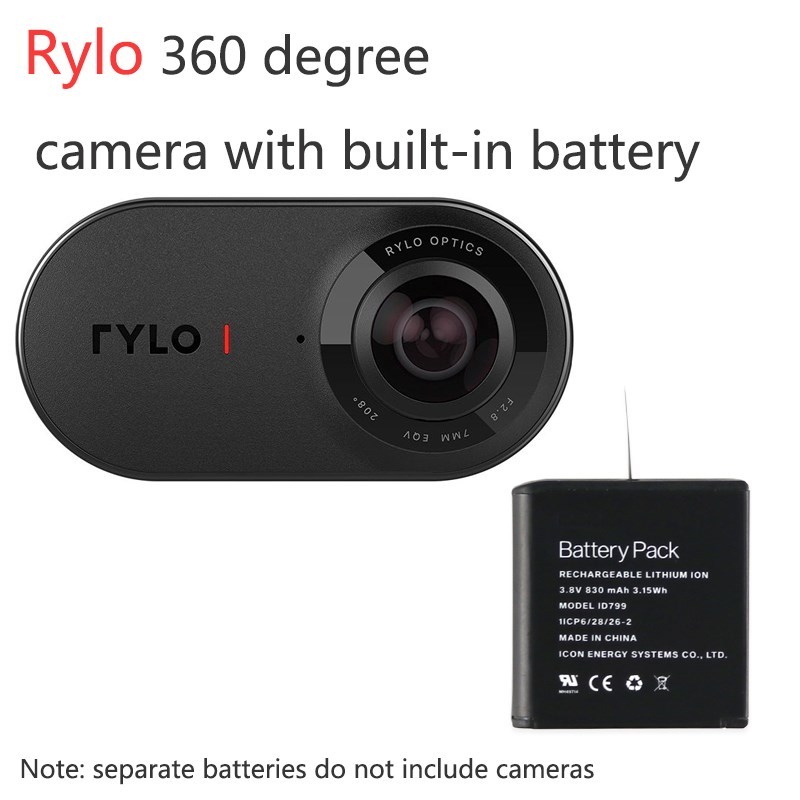 kede 3.8V 830mAh 3.15Wh Camera battery for Rylo 360 degree