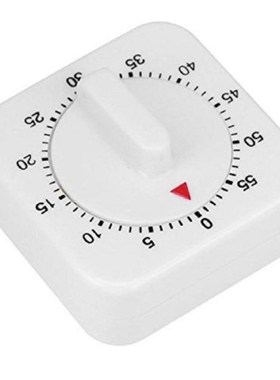 Square 60 Minute Mechanical Kitchen Cooking Timer Alarm Food