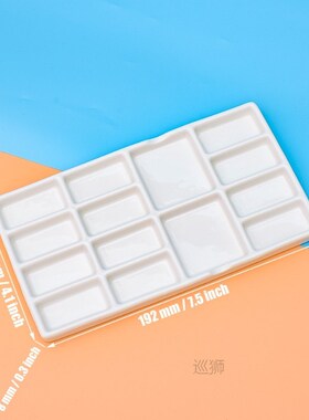 Watercolor Palette Ceramic Oil Paint Palette Round Plum Shap