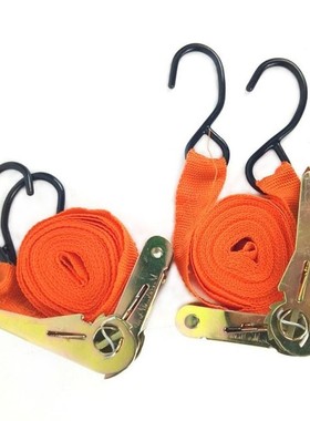 2pcs Lashing Car Cargo Ratchet Strap Tie Down Belt Equipment
