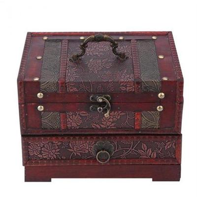1pc Classical Wooden Jewelery Gift Storage Box Jewelry Stora