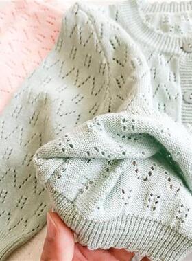 0-2 Years Spring Summer Baby Girl Princess Thin Cardigan Boy