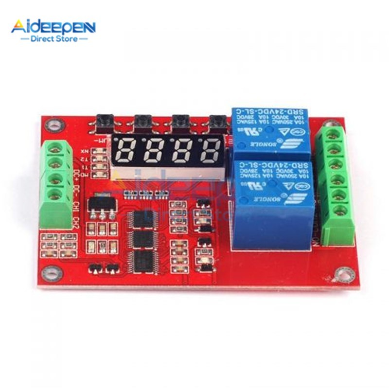 DC 5V 12V 24V 2Channel Multi Function LED Relay Module Time