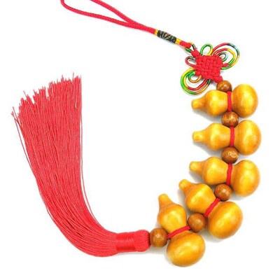 1Pcs Lucky Charm Chinese Knot Ancient Coin Gourd Pendant Car