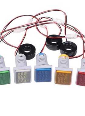 AC0 100A 60-500V 22mm 3in1 LED Digital Voltmeter Ammeter Her