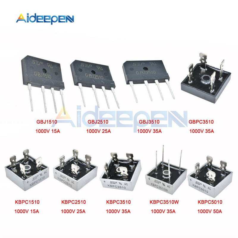 5PCS 15A 25A 5A 50A 1000V Diode Bridge Rectifier KBPC1510