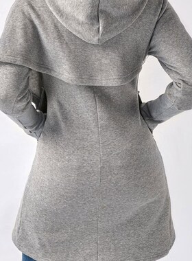 Women Long Sleeve Hoodie Sweatshirt Hooded Jumper Coat Pullo