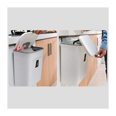 7L / 9L Wall Mounted Trash Can Bin With Lid Waste Bin Kitche