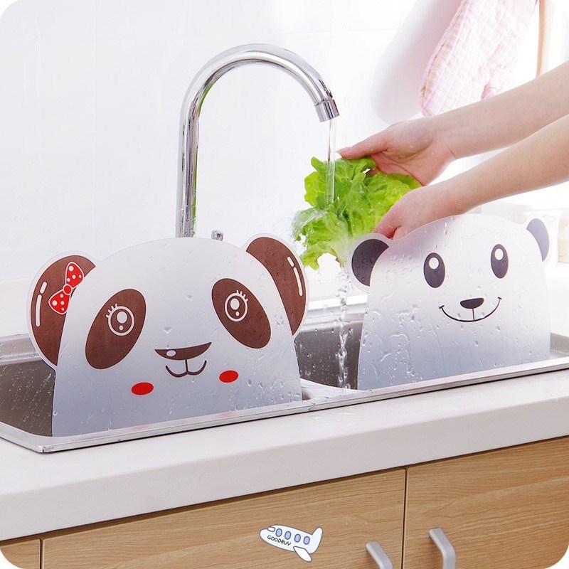 1Pc Kitchen Sink Water Splash Guards with Sucker Waterproof