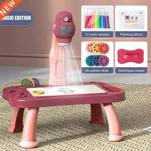 Children's Drawing Desk With Projector Educational T