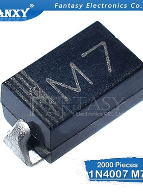 2000PCS DIODE M7 1N4007 SMD 1A 1000V IN4007 Rectifier Diode