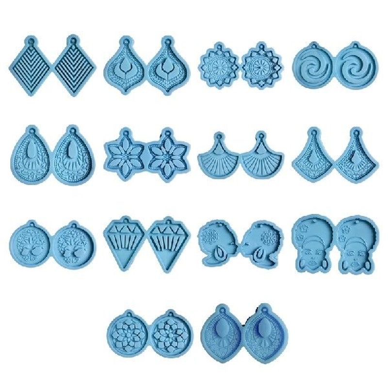 Earrings Epoxy Resin Mold Keychain Pendant Silicone Mould