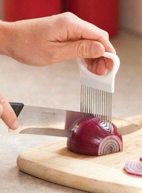 Stainless Steel Onion Cutter Onion Fork Fruit Vegetables Cut